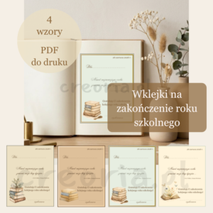 Dedykacje (wklejki) do książek dla uczniów na koniec roku | PDF do druku | z cytatem (J. R. R. Tolkien)