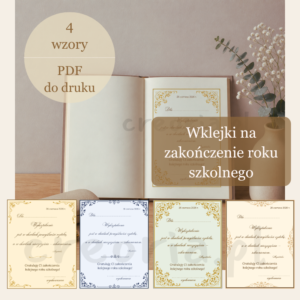Dedykacje (wklejki) do książek dla uczniów na koniec roku | PDF do druku | z cytatem (Arystoteles)