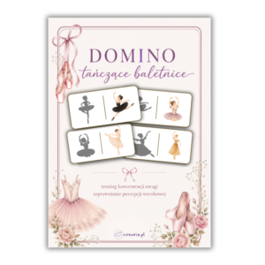 Domino tańczące baletnice | dopasuj cienie | percepcja wzrokowa | PDF do druku