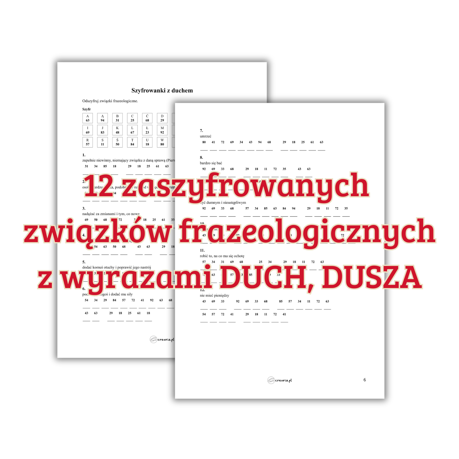 Czytanie ze zrozumieniem, związki frazeologiczne | PDF do druku - obrazek 3