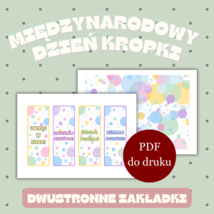 Dzień Kropki | Zakładki dwustronne | PDF do druku